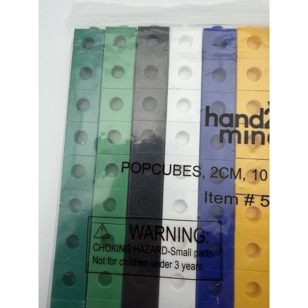 100 Educational hand2mind Snap Cubes Linking Plastic Color Math Manipulative - Picture 6 of 6